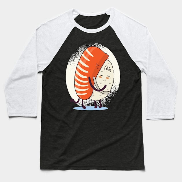 Sushi Hug Baseball T-Shirt by Hmus